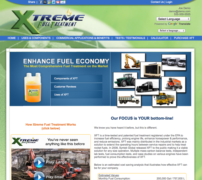 xft website commercial